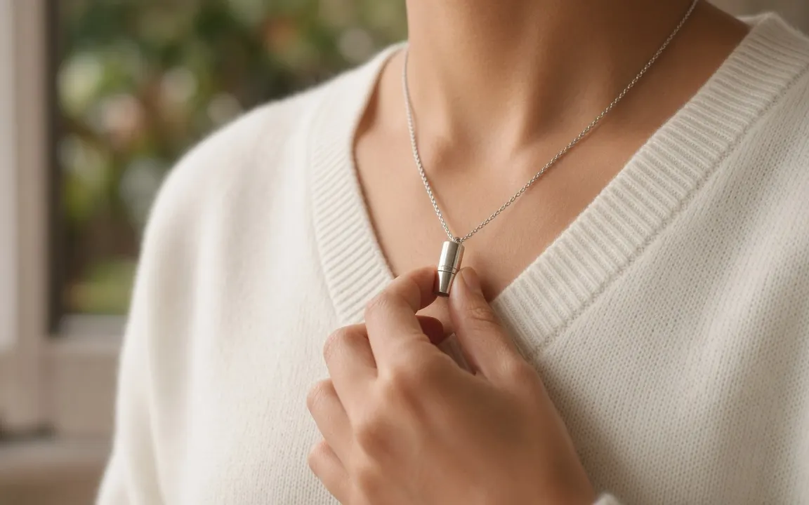 How much ash fits in a pendant, ring or glass bead?